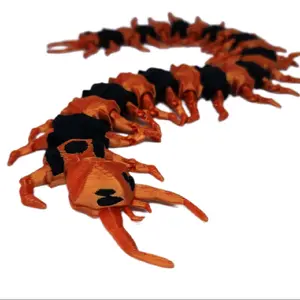 Exclusive3d Apex Predator 16" Diamondback Centipede Articulated 3d Printed Insect Fidget Toy