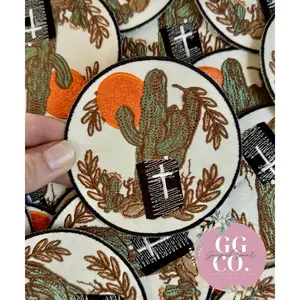 Bible Cactus Patch, Christian Hat Patch, Embroidered Patch, Trucker Hat Patch, Iron On, Trendy Hat Patch, Jesus Patch.