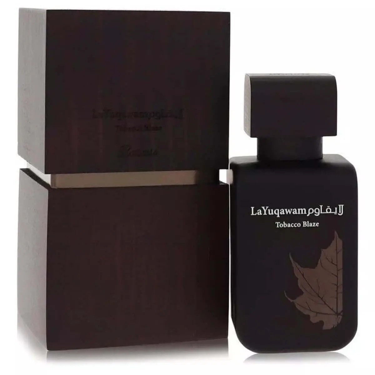 LaYuqawam Tobaco Blaze by Rasasi Men's EDP Perfume Fragrance, 2.5 oz Woody Amber-Woody Cedarwood Scent with Apricot Notes, Box-Packed New in Box Cologne, Woody Amber Fragrance
