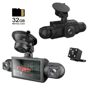 4 Channel Car Dvr Recorder 360° Panoramic Monitoring, 1080P HD Night Vision, Dual Recording, Rearview Camera, Wide Angle Four Lens Dash Cam
