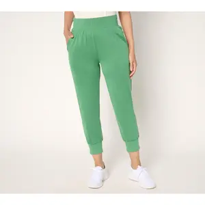 Denim & Co. Active Regular Cool to the Touch Jersey Crop Joggers