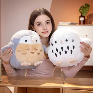 Cute Plush Owl Stuffed Animal Toy, Soft Round Owl Doll for Kids, Perfect Birthday Gift, Party Decoration, Home Decor