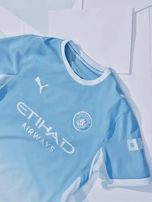 Manchester City Football Club Kit for the 2026/2027 Season - Polyester Mesh Fabric - Full Logo