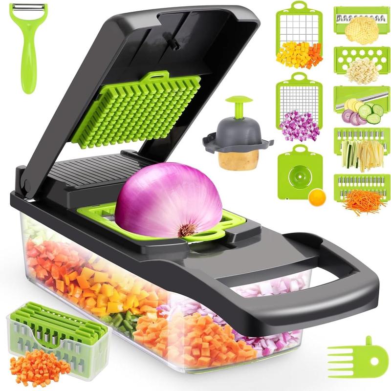 Multifunctional Vegetable Chopper with 8 Blades, 1 Count Different ...