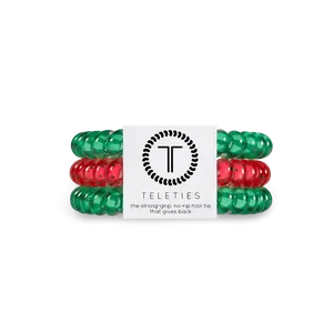 TELETIES - Slice of Summer - Small Hair Ties - Pack of Three - Strong Grip Style