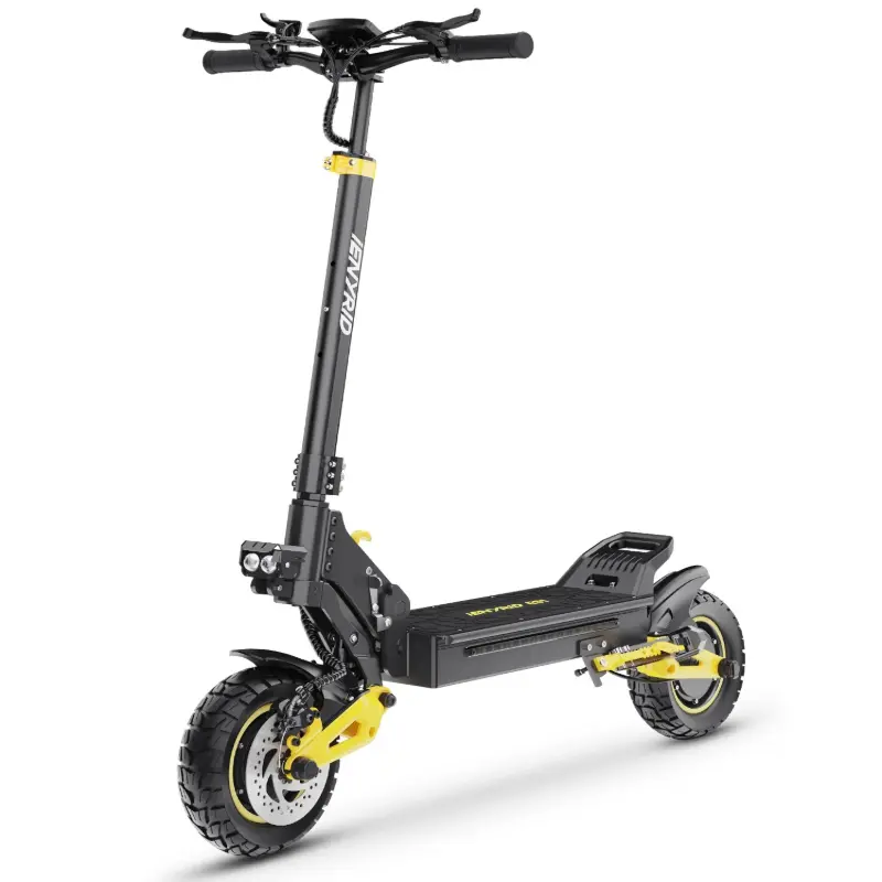 DUALTRON Off-Road Commuter Electric Scooter | 2400W Power, 60 KM/H Speed, 50-60 KM Range | 10-Inch Tires, Tail Lights, Lightweight 30kg Design, Foldable, 6 Months, Off-Roading, Disc, Compact Fold, Dual Motors, 2400W 48V 20.8Ah, Side Lights