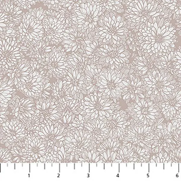 Fabric Anna Maria Textiles Beige Mums Indelible Soft by the Quarter Yard AMT1002-98V