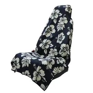 Flex on the Beach Waterproof Car Seat Cover Towel, Universal Bucket Seat Protector for Sweat, Sand, Surf & Summer Adventures