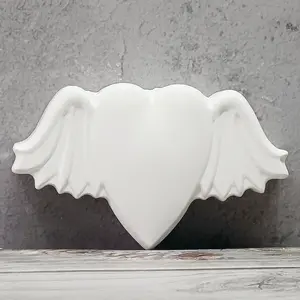 Resin Silicone Mold Angel Heart Soap Mould, High-Quality Resin Material, Perfect for DIY Crafts & Art Projects, Easy-To-Use Design, Handmade Gifts