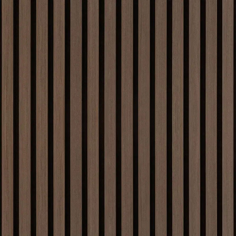 Dark Walnut Acoustic Slat Panel 108.25" Sample
