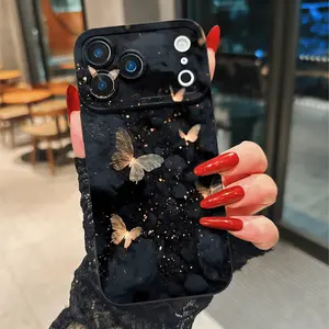 Butterfly Phone Case for iPhone 16 Pro, 16 Plus, 16 Pro Max, Compatible with iPhone 11-15 Series, Personalized Design