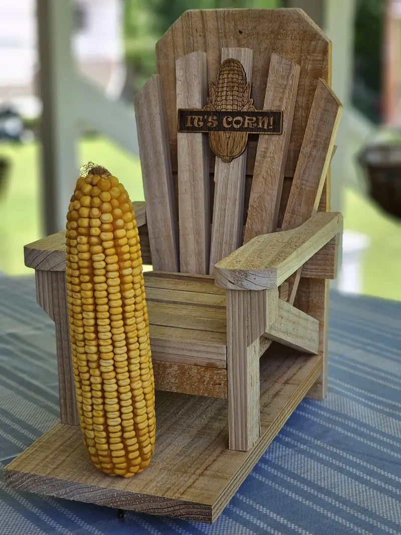 Adirondack chair Squirrel feeder for garden or backyard Hand Crafted by Nanny & Papaw