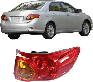 Passenger Side Outer Rear Brake Tail Light Assembly Replacement for Toyota Corolla 2009 2010 Red Lens Right Tail Lamp 8155002460 TO2801175