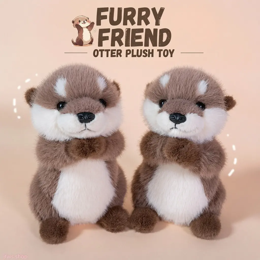 2026 New Lifelike Otter Plush Toy For Kids Soft Cuddly Stuffed Animal Doll With Realistic Design Perfect For Comfort And Gift Giving Lightweight Cute Summer Companion US Design
