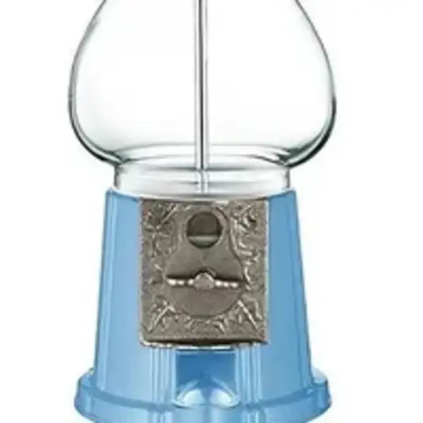 11" Tall Baby Blue Classic Vintage Style Gumball Machine