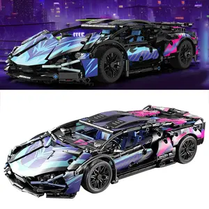 1:14 Scale Sports Car Building Set Model Kit, Adult Collector's Edition Racing Car Building Block Set, Collectible MOC Model Assembly, Birthday or Christmas Gift, Standard Version, Suitable for Teens and Adults