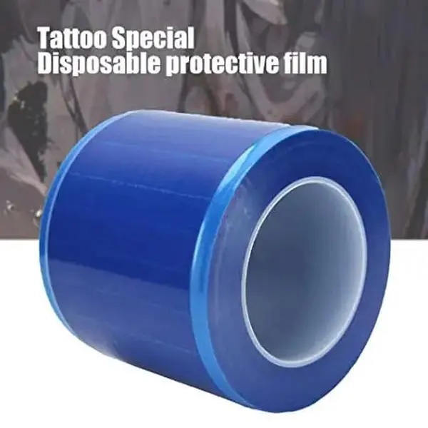 Blue Barrier Film Roll– 1200 Sheets (4" x 6") Adhesive Tape for Dental, Tattoo, Makeup Skin care skincare Brow Clearance