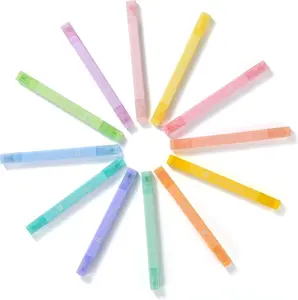12Pcs Bible Highlighters Assorted Colors No Bleed Pastel Quick Dry Aesthetic Cute Markers for Journaling School Supplies Office