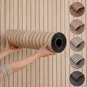 Extra Thick 3D Vintage Wood Grain Self Adhesive Wallpaper Removable Washable Waterproof Moisture Proof 1 Roll Perfect for DIY Projects forKitchen Living Room Bathroom Corridor Vinyl 15.7*118.1 inch
