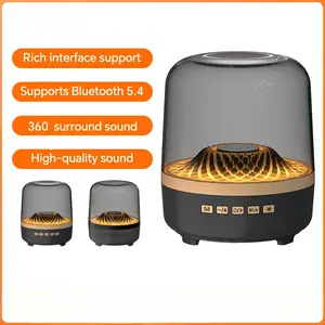 Bluetooth Soundbar With Breathing Lamp Subwoofer Hi-Fi Stereo Sound For Gaming Room Home Theater Decoration