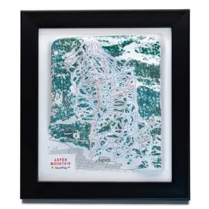 Aspen Mountain Ski Resort 3D Raised Relief Map