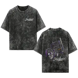 [EOVCAU][Sale Up To 60%]"Stay Loaded" Neon Truck Acid Wash Graphic T-Shirt, Bold Rig Design Cotton Tee for Men & Women,Truck Enthusiast Gift,tiktok shop deals Casual  Crew Neck T-Shirt For Summer,Perfect Gift For Boyfriend, Girlfriend, Husband, Wife