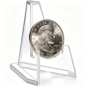 40 Pack Acrylic Card Display Stand – Sturdy Mini Easel for Sports Cards, PSA Graded Baseball Trading Cards, Challenge Coins, Clear Stable Holder for Collectibles, Displaying & Photography (2.2 Inch)