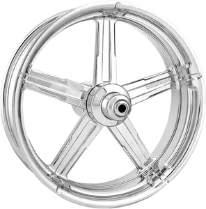 PERFORMANCE MACHINE (PM) One-Piece Aluminum Wheel - Formula - Front - Dual Disc/without ABS - Chrome - 21x3.5 - Touring '08-'22