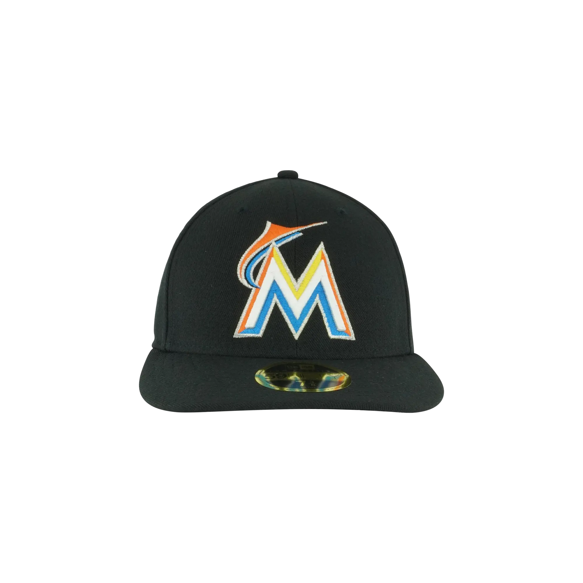 59FIFTY Miami Marlins 2017 Home Low Profile Authentic Fitted Hat "Black" NE961