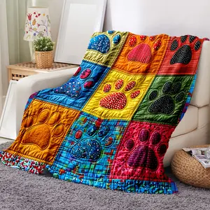 Soft Flannel Blanket for Dogs, Novelty Pet Accessory, Perfect for Naps at Home, Office, School, Travel, Gift Idea