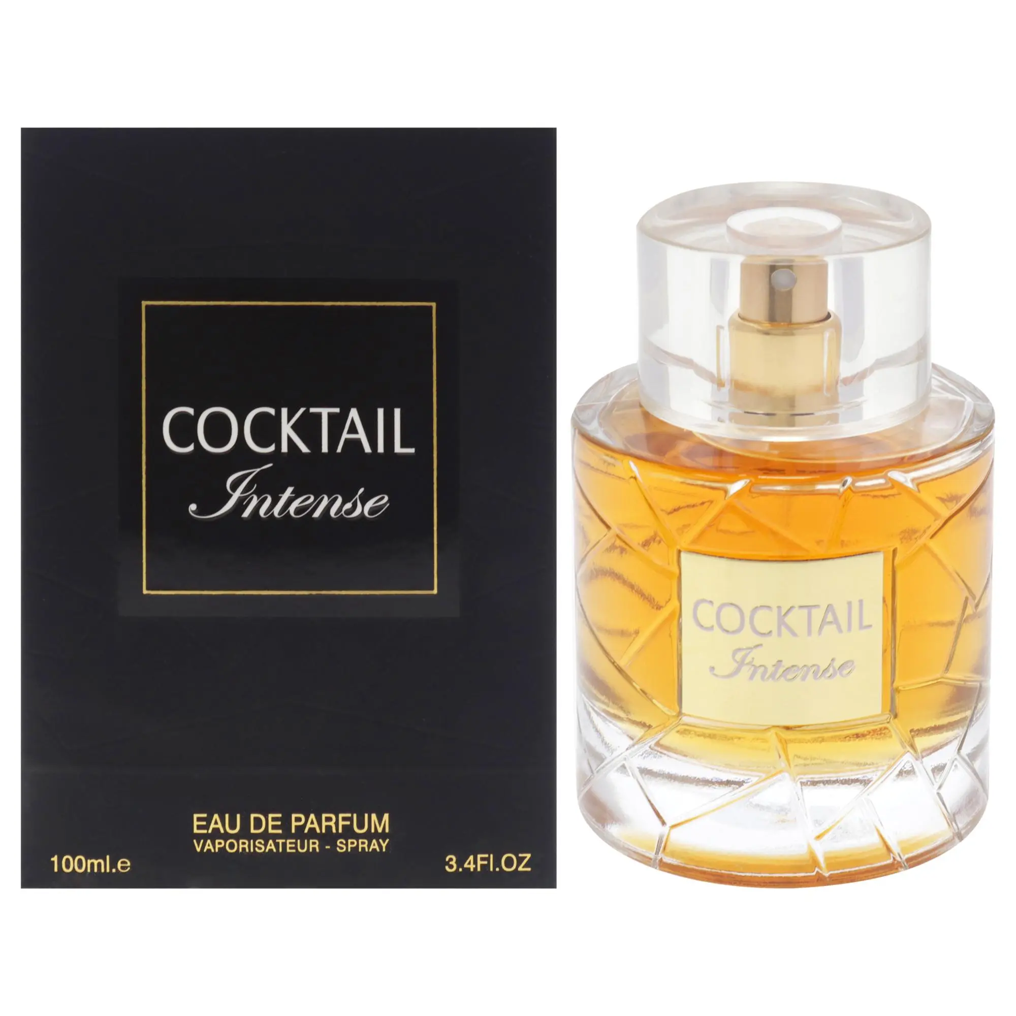Fragrance World Cocktail Intense Eau De Parfum Unisex — Cognac, Cinnamon, Plum, 3.4 oz (100 ml) | myrrh, cognac perfume, cashmeran, cinnamon perfume, iris, cognac cinnamon, cinnamon plum, plum myrrh, plum perfume, cognac fragrance, myrrh perfume, spicy