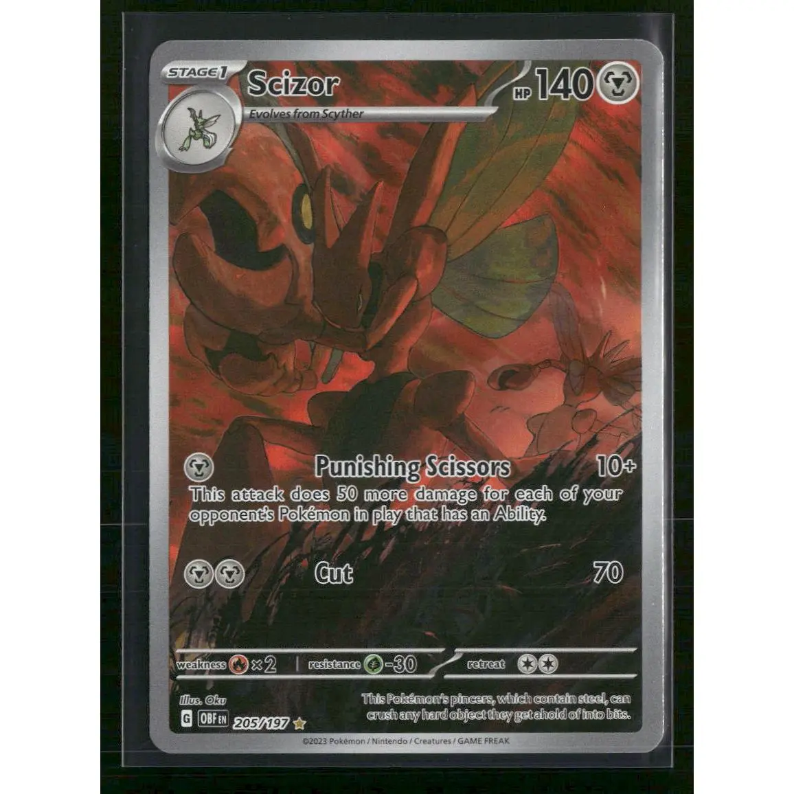 SV03: Obsidian Flames Scizor #205/197