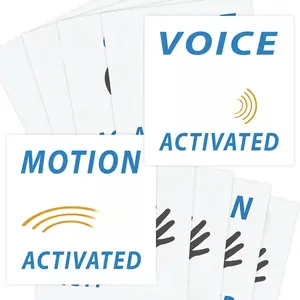 Funny, Realistic Voice & Motion Activated Prank Stickers, 50 Pack. Christmas Gag Gifts Under 10 Dollars to Trick Your Friends to Wave Hands and Yell in Public. Weird Stuff for Practical Jokes, Laughs