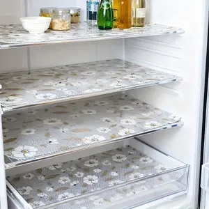 4pcs Waterproof Refrigerator Pads - Moisture resistant, Non slip, Washable, Reusable, EVA Material, Suitable for Refrigerator and Kitchen Decoration, Refrigerator Pads, Drawer Pads, Shoe Cabinet Pads, Cabinet Pads