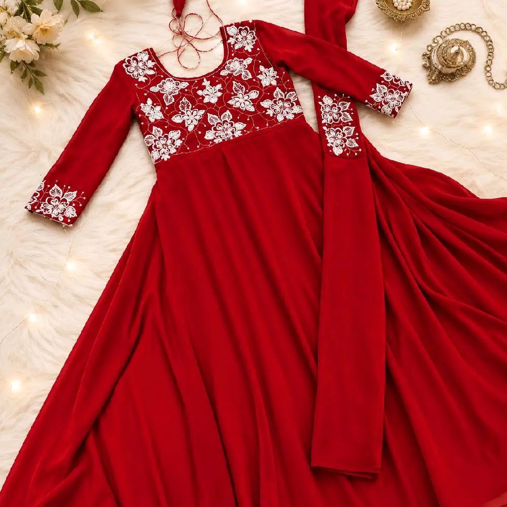 2 piece Elegant long Anarkali Summer dress 2 piece Elegant long Anarkali Summer dress