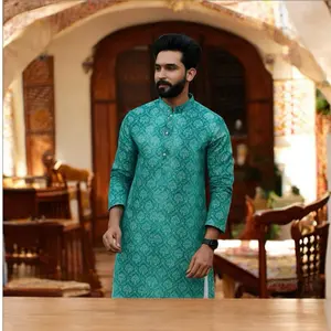Mens Kurta Set with Pants in Various Colors - Coordinating Set for Men Menswear