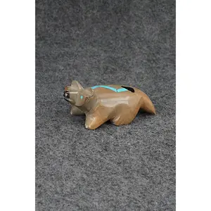 Badger Zuni Fetish Carving - Enrike Leekya
