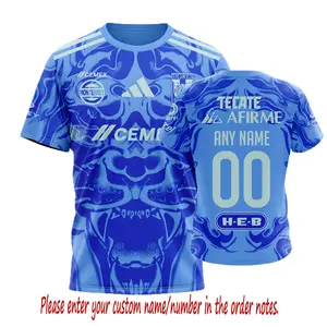 LIGA MX Tigres UANL Shirt 3D Personalized 2026 Away Design For Toddler - Youth And Adult