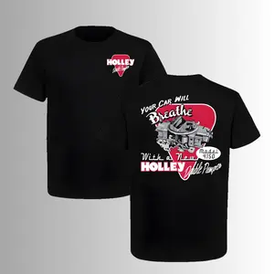 Holley Double Pumper Model 4150 T-Shirt, 2 Sides, Performance Carburetor Racing Graphic Tee