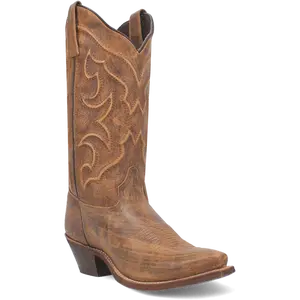 Laredo Ladies Reva Snip Toe Honey Brown Western Boots 54267