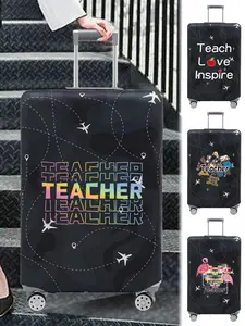 Cartoon Pattern Luggage Cover, Stretch Luggage Protector, Baggage Dust Case Cover, Travel Organizer for 18-32 Inch Suitcase