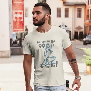 He Leaves the 99 to Find the One Christian T-Shirt | Bible Verse Tee | Faith-Based Graphic Shirt