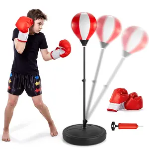 Mother's Day  Punching Bag,  Dinosaur Toy & Gifts for Boys and Girls, Kids Boxing Set for Practicing Karate, Taekwondo, with gloves,Stable Inflatable Boxing Bag for 3-6 Kids