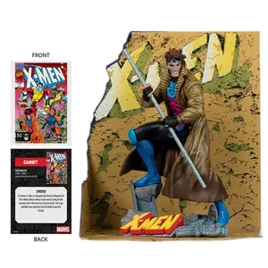 Marvel Collection 1:10 Scale Posed Gambit Figure with Scene from  Gambit from X-Men #1