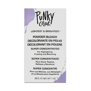 Punky Colour Hair Lightening Powder Bleach Pouch, 28g Haircare Product with Pigment, Lightest & Brightest Formula, Easy-to-Mix Texture
