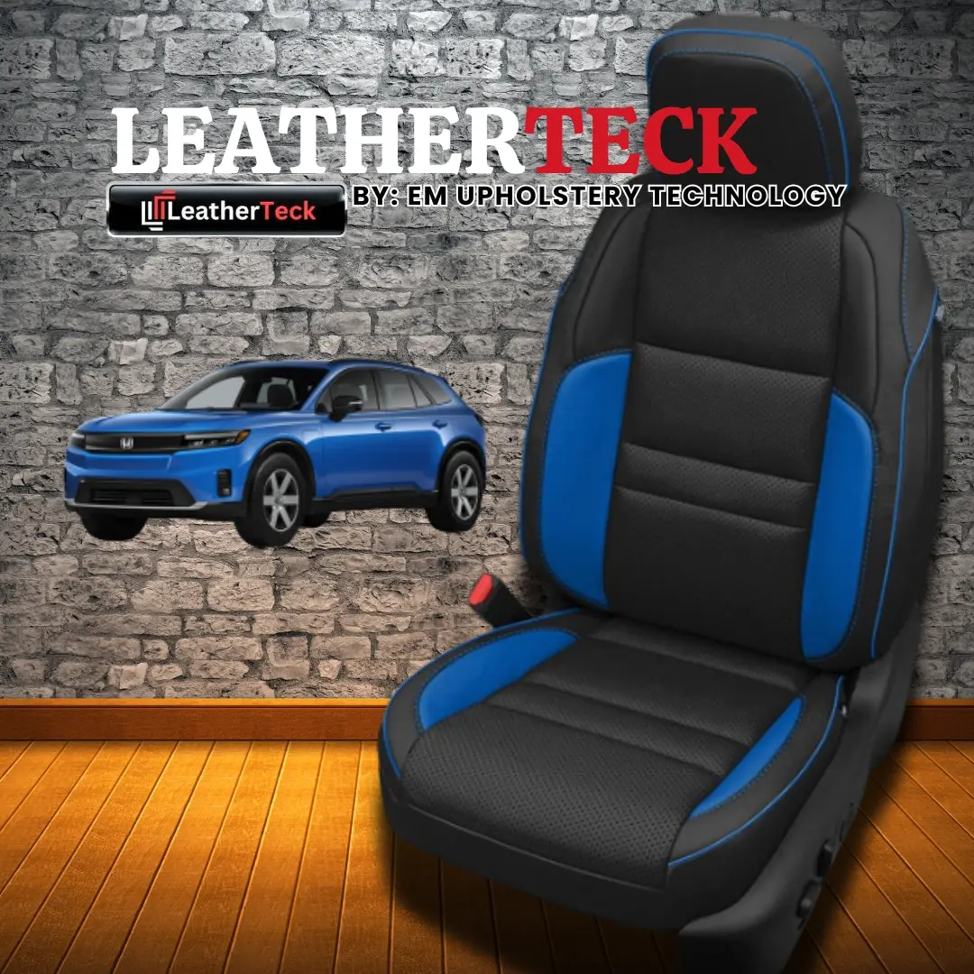 Deluxe Katzkin Leather Upholstery Covers Kit for 2024 - 2025 Honda Prologue K9 All Trims - Black wrap Perforated
