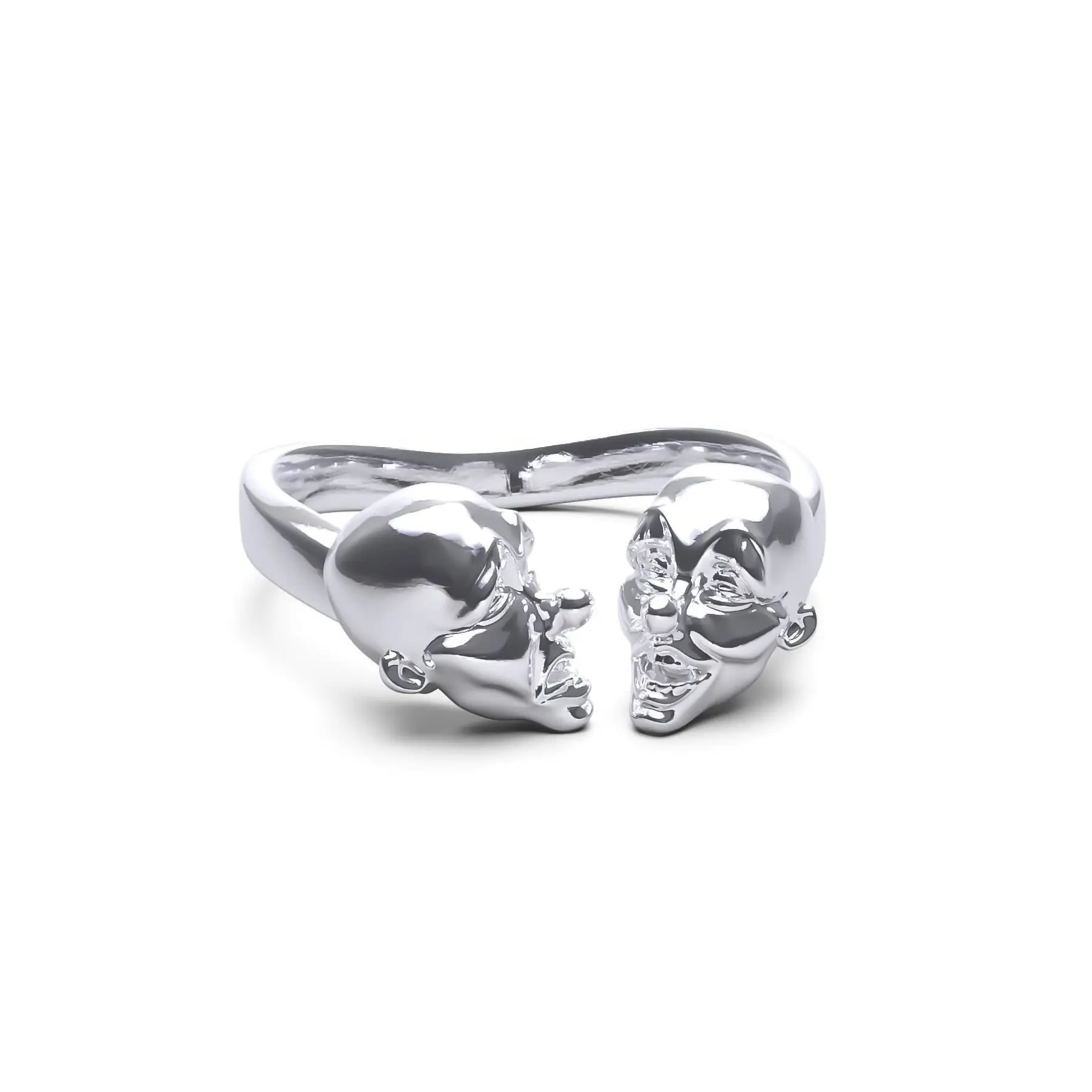 LAUGH NOW CRY LATER RING from NIGHTMARE Collection - Unique Design Reflecting Emotions with Comedy and Tragedy Symbols