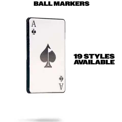 Pins & Aces Golf Co Stainless Steel Magnetic Golf Ball Markers - Durable Metal Pins, Oven-Cured Enamel Build, Strong Magnetic Surface, Hat Clip Ready, Secure Snap, Heavy with Premium Feel, Unique Styles, Easy On-Off for Golfers & Gifting