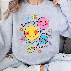 Back To School Teacher Shirts, Happy To See Your Face Shirt, 1st Day Of School Shirt, Teacher Life Shirt, Teacher Appreciation Gift, Gift For Teacher, Teacher Gifts