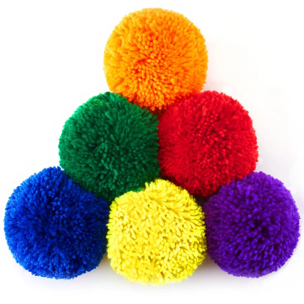 Soft Dodgeball Balls for Kids – 6 Pack Playground Balls, Colorful Yarn Dodgeballs, Safe Foam Dodgeball Alternative for Classroom PE Games, Indoor Outdoor Sports Toys for Preschool Kindergarten